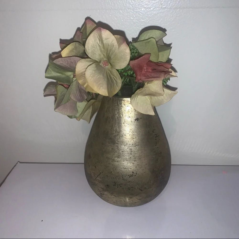 Decorative Vase with Faux Flowers